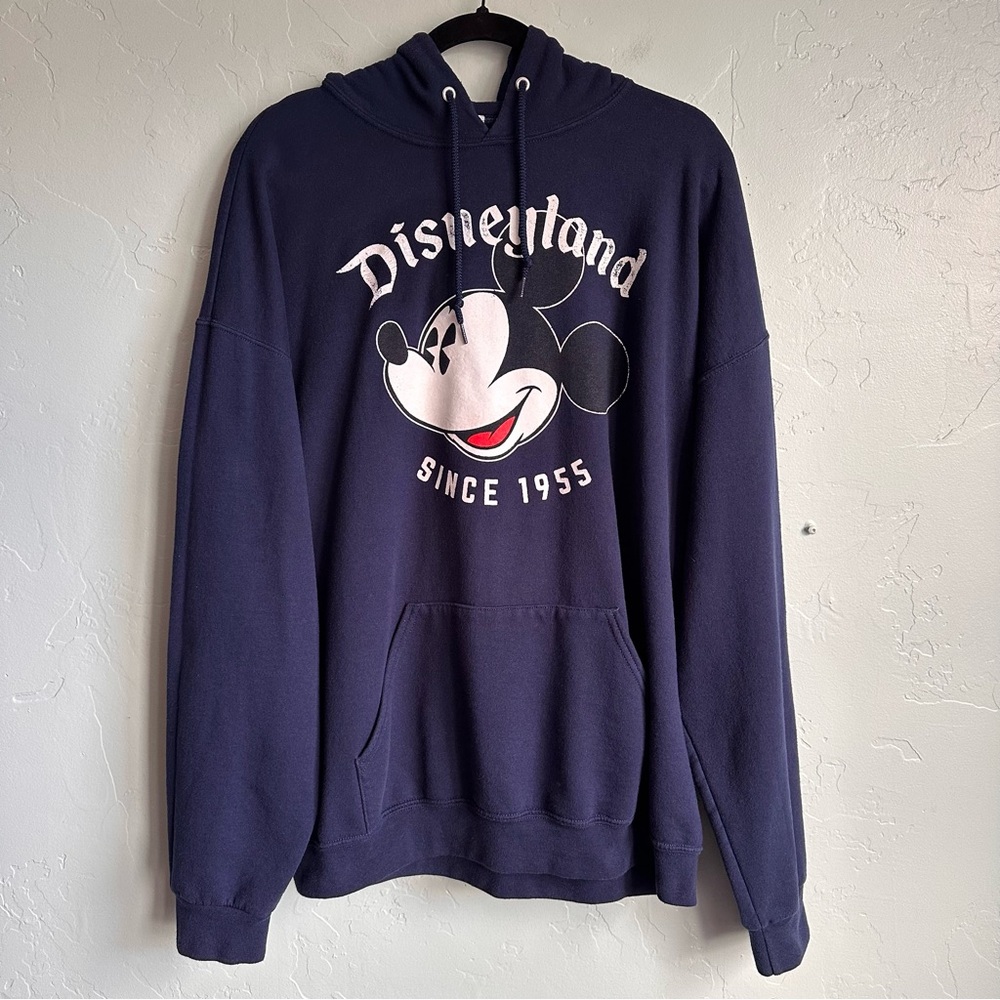 Disney‎ Parks Disneyland Navy Mickey Mouse Classic Hoodie Sweatshirt Adult XXL